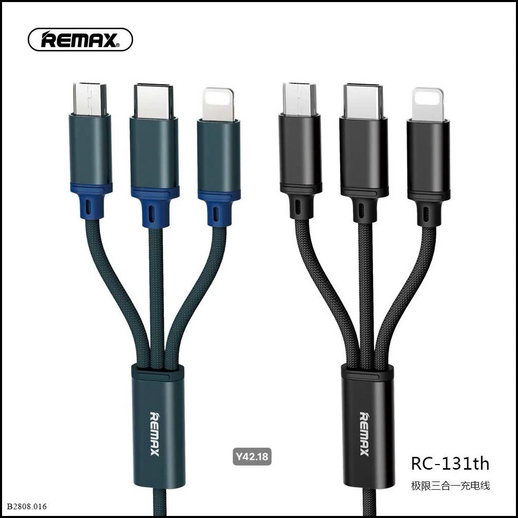 Dây sạc REMAX 3in1   Giá sỉ 90k/1 set 2 dây là 1 màu hoặc mix màu
