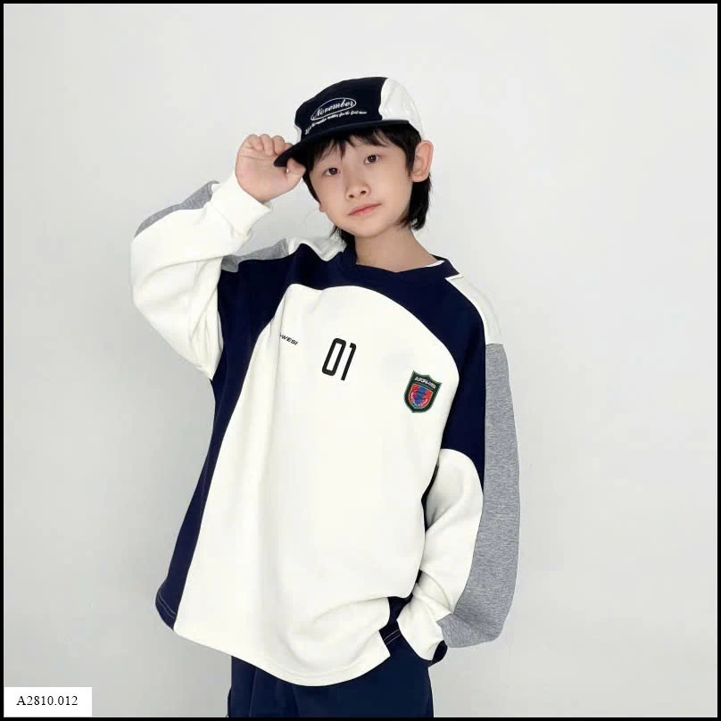 ÁO NỈ PHỐI MÀU SỐ 01 Giá sỉ sz 110-140: 183k  sz 150-160: 195k  sz 165: 208k