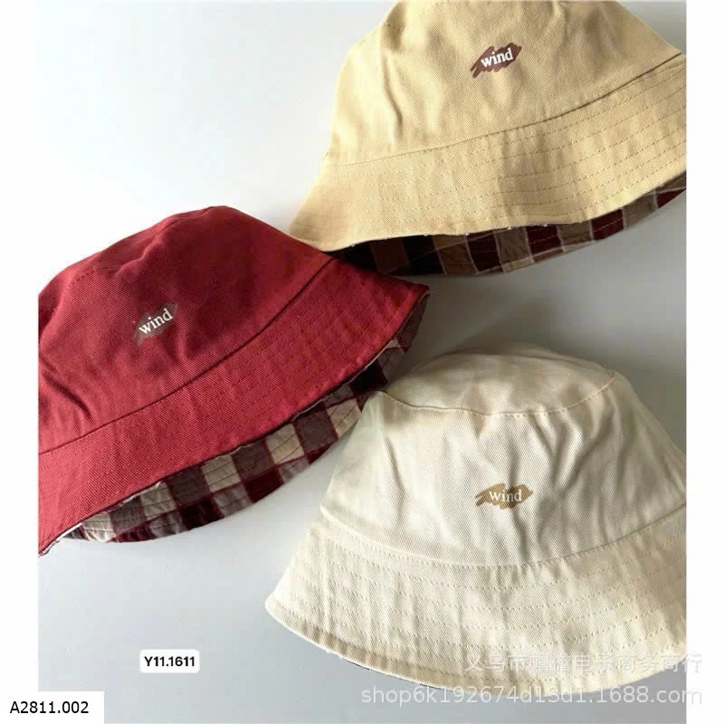 Mũ 2 mặt dành cho bé trai bé gái  Giá sỉ 65k/c sỉ từ 2c 