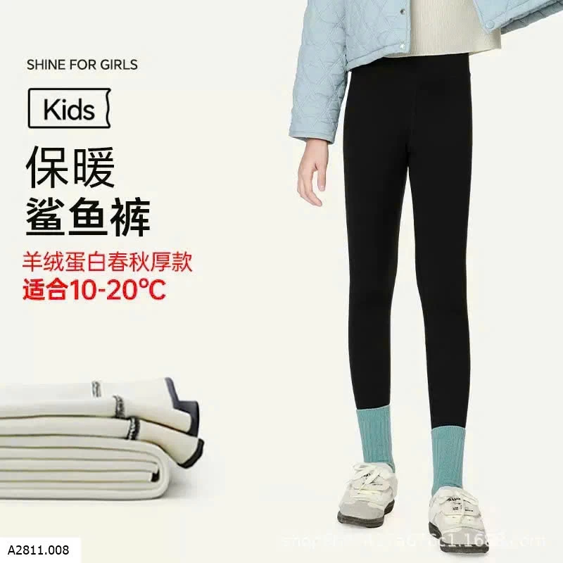 QUẦN LEGGING LÓT LÔNG BÉ GÁI   Giá sỉ 120k