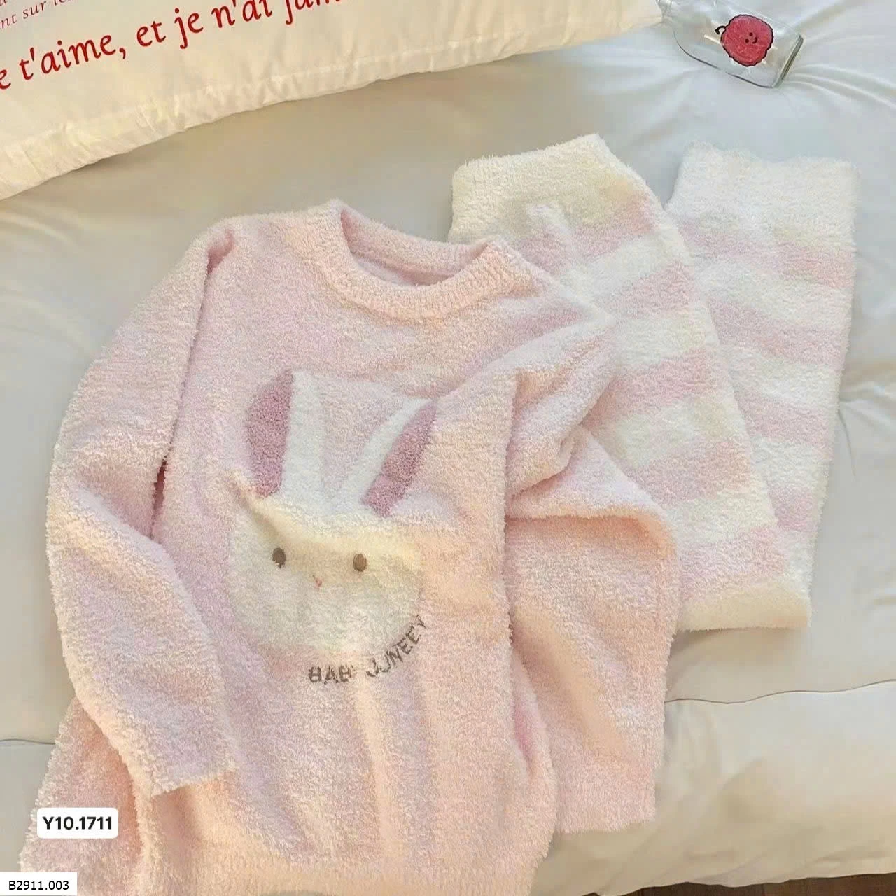 Bộ bông thỏ hồng Giá sỉ 180k