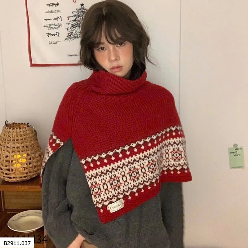 Khăn ống len giả áo choàng sành điệu  Giá sỉ 145k