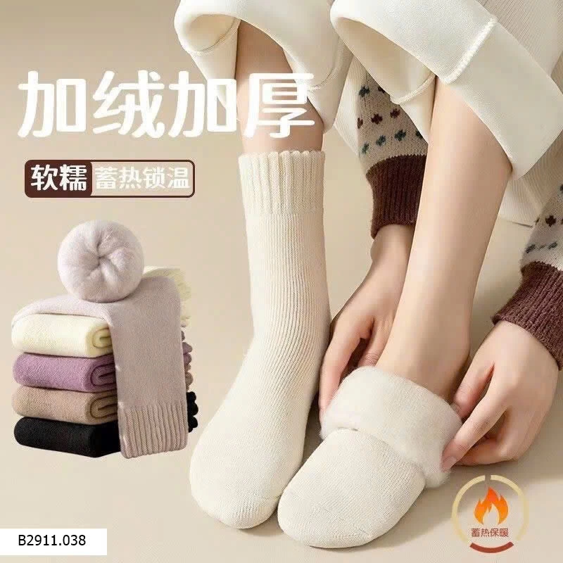 SET 5 ĐÔI TẤT LÔNG DÀY MIX MÀU   Giá sỉ 90k/ set 5 đôi