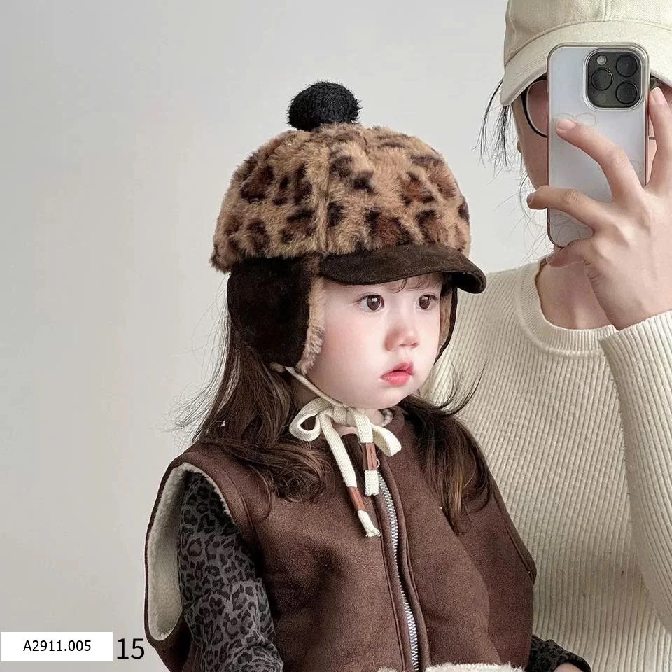 MŨ LÓT LÔNG CHE TAI CHO BÉ NEW  Giá sỉ 90k