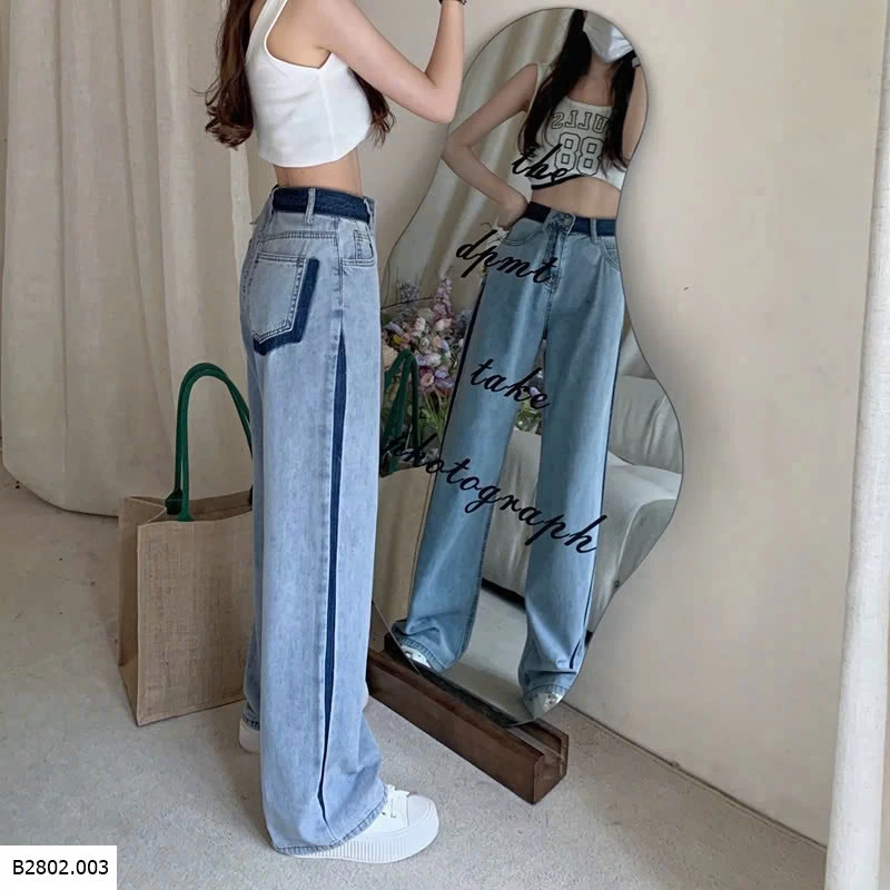 QUẦN JEAN ỐNG RỘNG NỮ   Sỉ 125ka