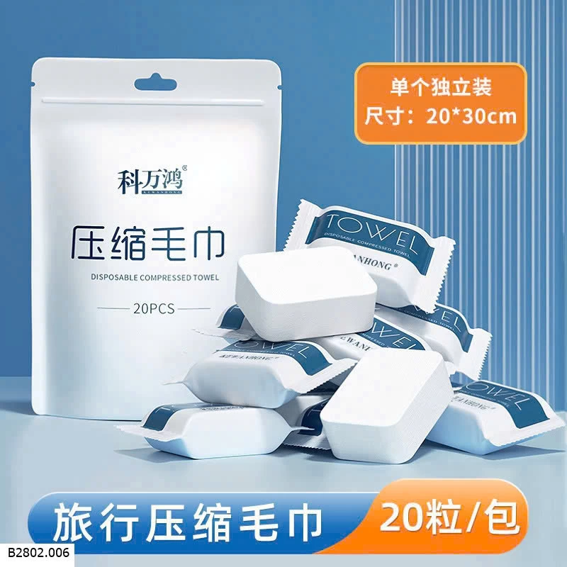 SET 3 TÚI KHĂN MẶT NÉN CAO CẤP  Sỉ 40k/ set 3 túi