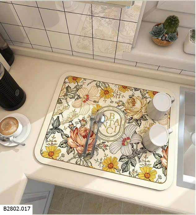 THẢM LÓT BÀN BẾP, ÚP LY CỐC  Sỉ 34k/1 chiếc