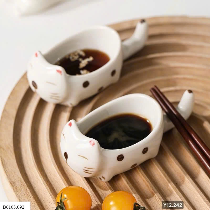 Set bát chấm Mèo Sỉ 80k/sét 4 chiếc