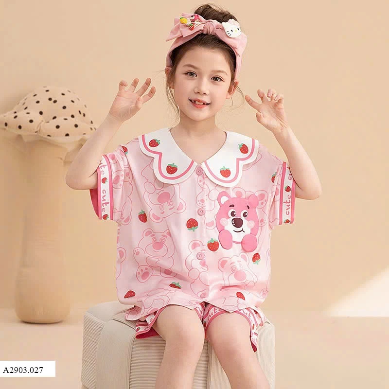 BỘ PIJAMA CHO BÉ GÁI Sz ĐẠI  Giá sỉ như sau: Sz 8-16 : 140k Sz S-Xl : 156k