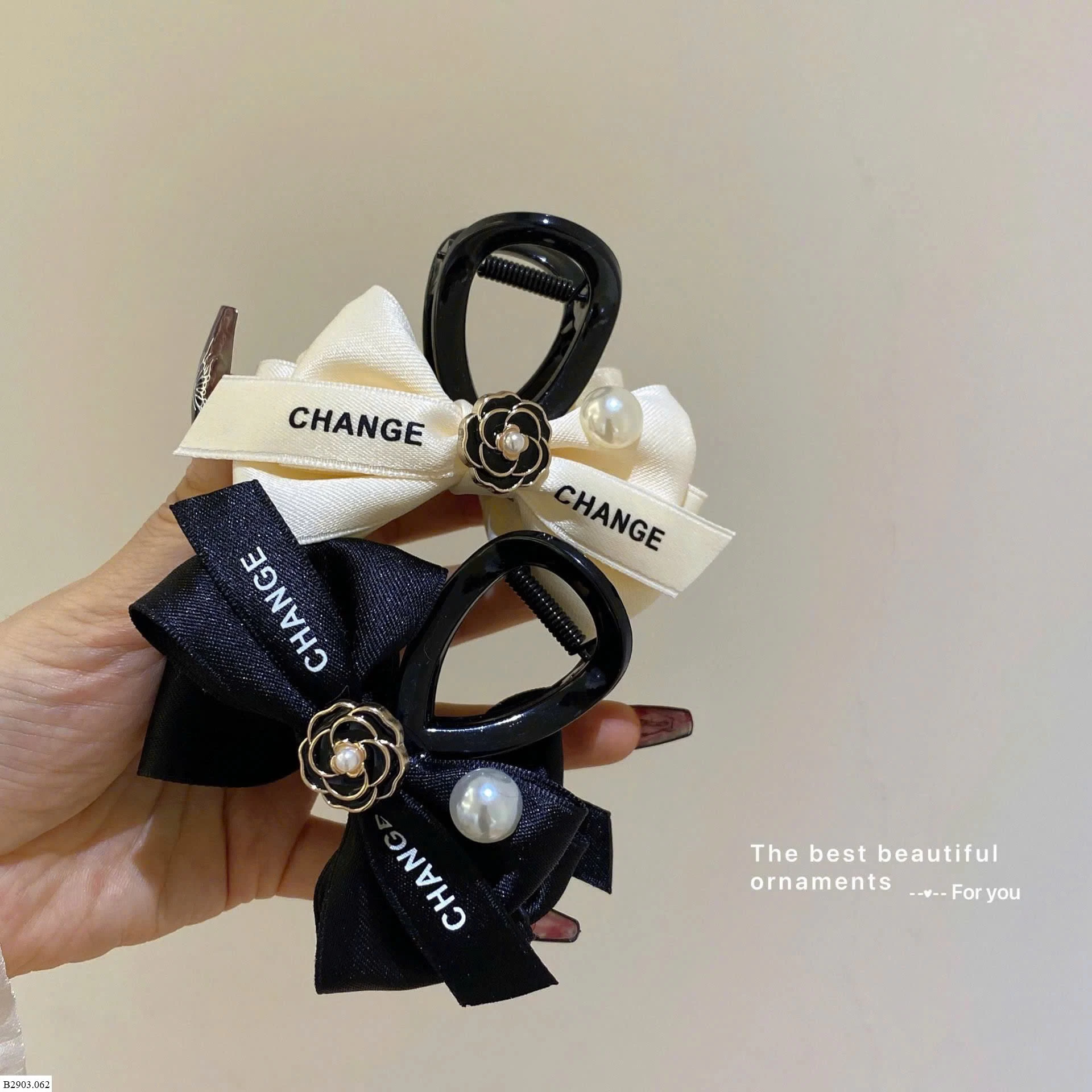 SET 2 KẸP TÓC NƠ HOA TRÀ Sỉ 35k/ 1 set 2c cùng màu or mix màu