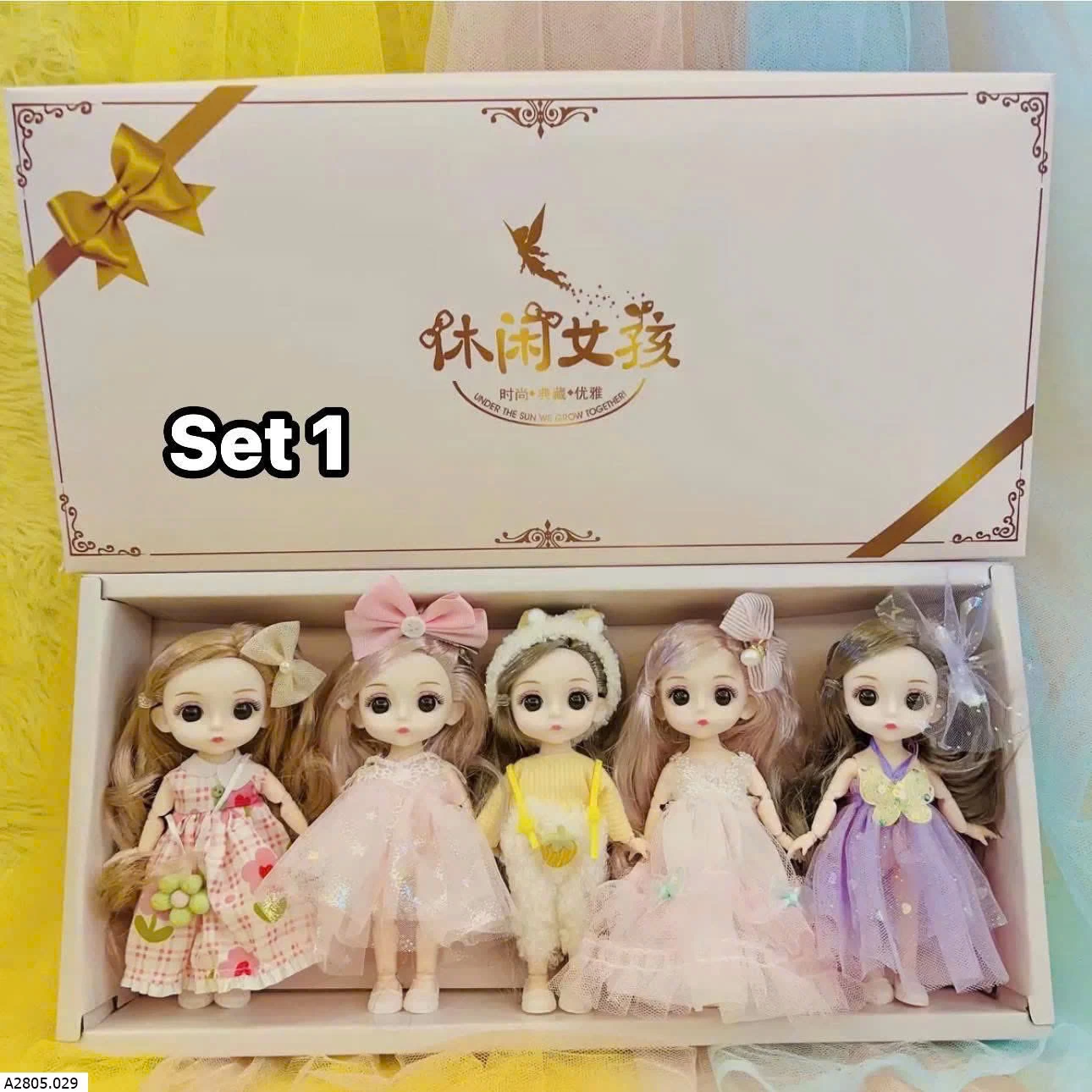 SET 5 BÚP BÊ XINH BÉ   Sỉ 128k/1 set 