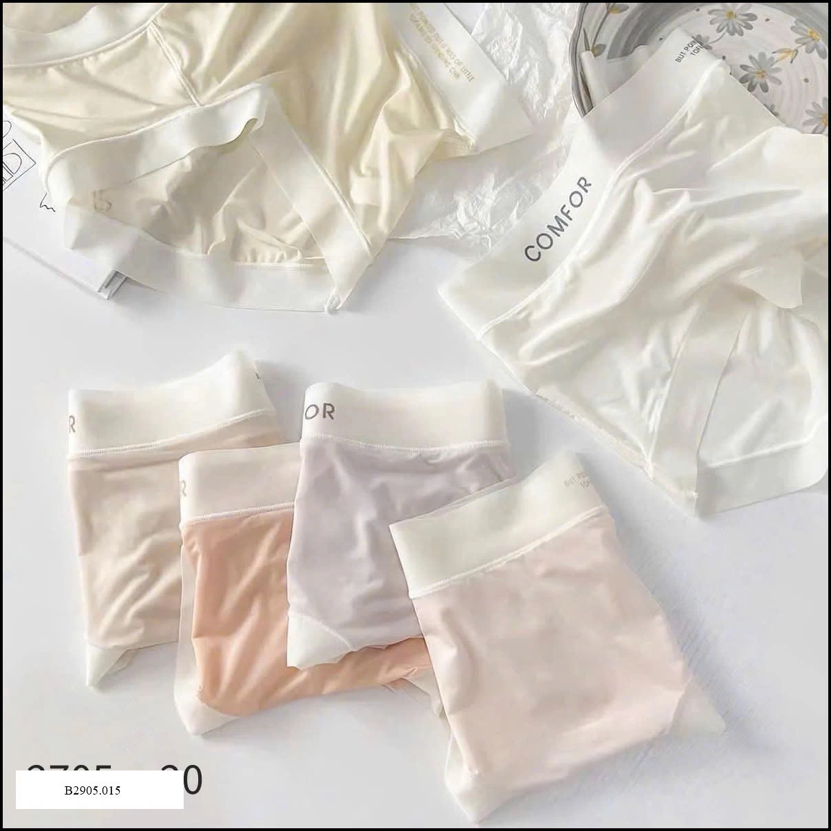 COMBO 10C QUẦN CHIP COMFORT BĂNG LỤA   Si 120k/1 set 10 chiếc mix màu