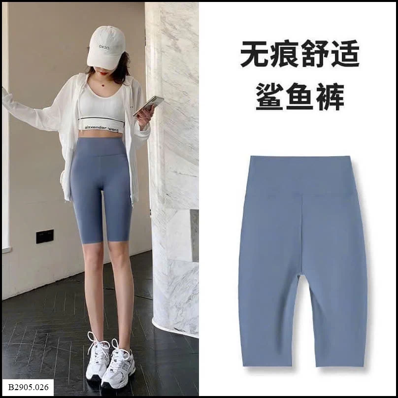QUẦN LEGGING LỬNG NỮ GEN BỤNG