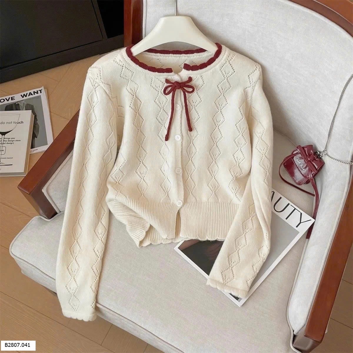 ÁO CARDIGAN CỔ TRÒN NỮ    Sỉ 120k