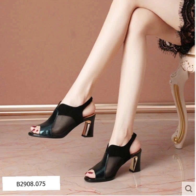 DÉP XĂNG ĐAN LƯỚI CAO GÓT DA BÓNG  Giá sỉ 185k