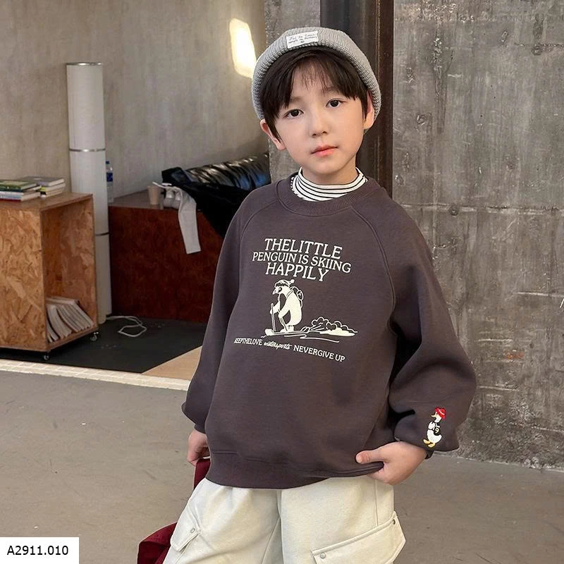 ÁO NỈ CHIM CÁNH CỤT LÓT LÔNG AMBB Giá sỉ sz 90-150: 165k Sz 160: 185k Sz 170: 200k