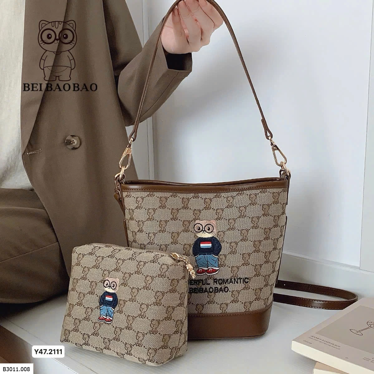 TÚI GẤU  #BEIBAOBAO 2IN1  Giá sỉ 245k