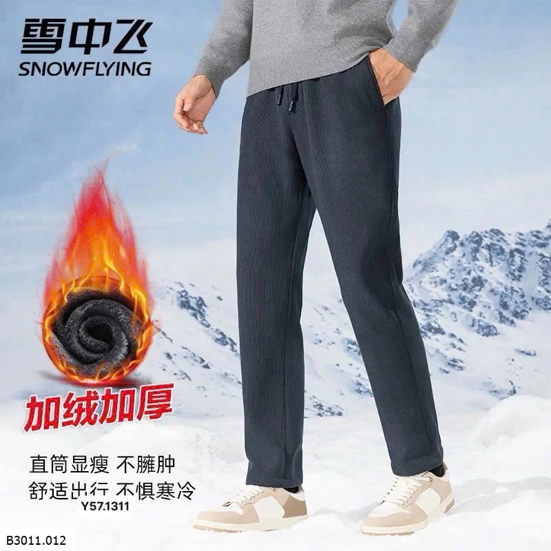 QUẦN NỈ LÓT LÔNG NAM SNOWFLYING  Giá sỉ 185k