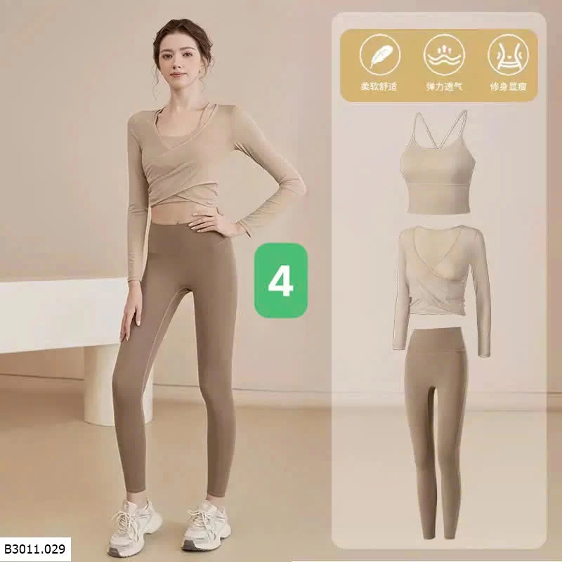 SET BỘ TẬP DÀI TAY CHO NỮ Giá sỉ mẫu 1-3: áo #260k mẫu 4-9: set #280k