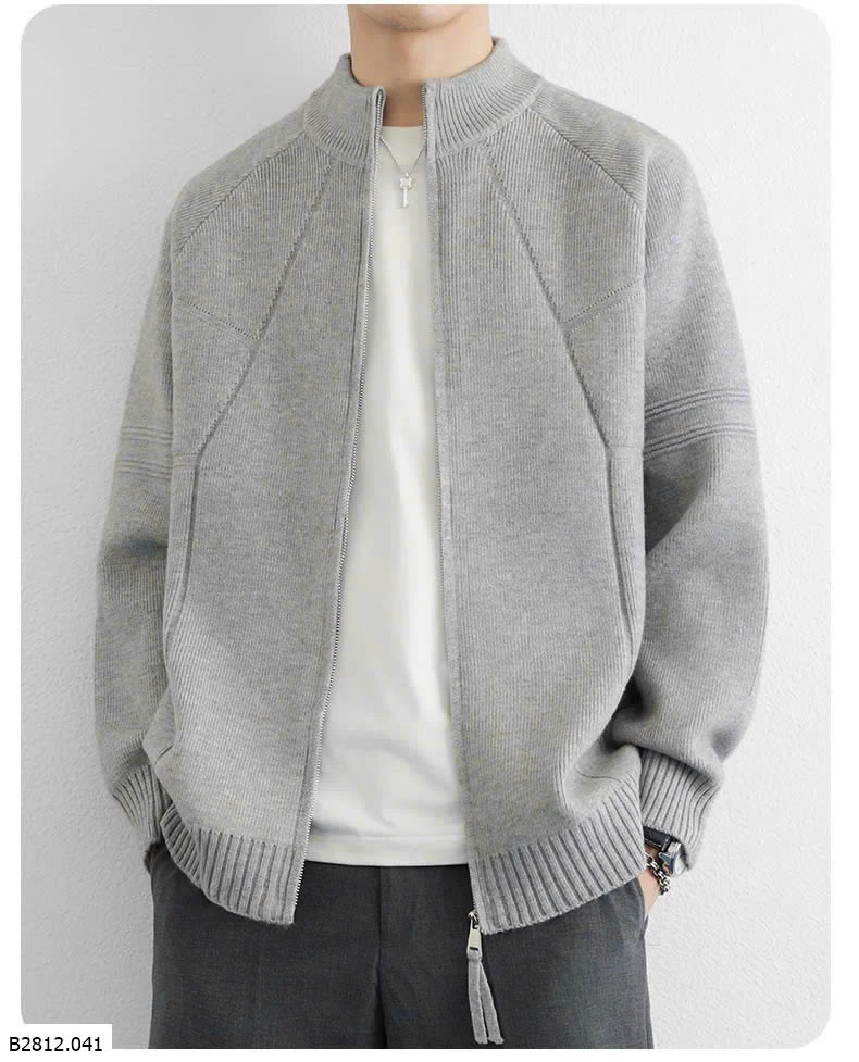 ÁO KHOÁC LEN NAM KÉO KHÓA   Giá sỉ 250kaa