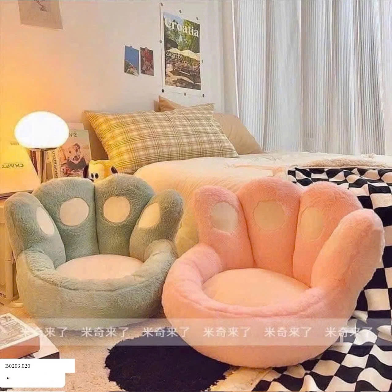 GHẾ BÔNG TỰA DECOR Sỉ 105k