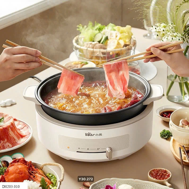 Nồi lẩu, nồi đa năng Bear 4L   Sỉ 520k