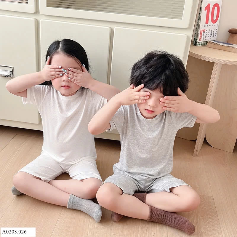 Bộ thông hơi mặc nhà cho bé Sỉ 106k