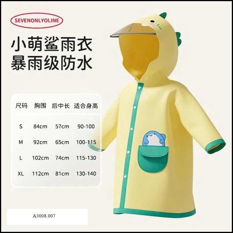 ÁO MƯA CUTE CHO BÉ   Giá sỉ 135k