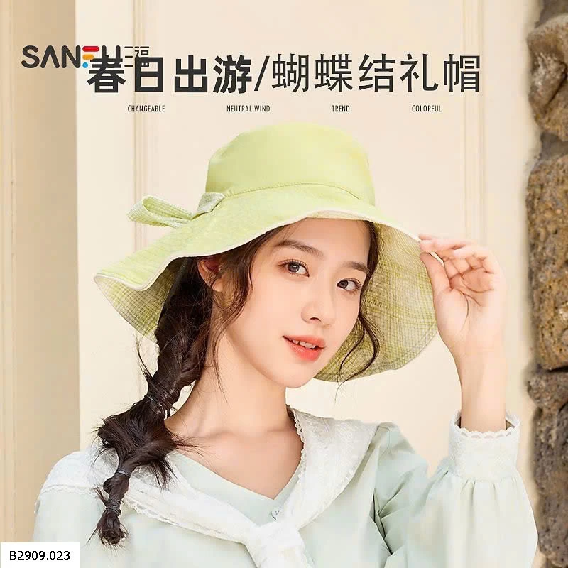 MŨ VÀNH TRÒN DÂY QUAI CHO NỮ   Giá sỉ 65k