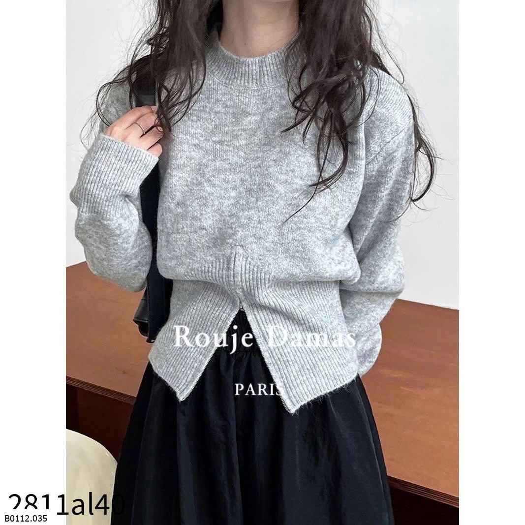 Áo len khoá kéo nội đị xuất hàn  Giá sỉ 140k