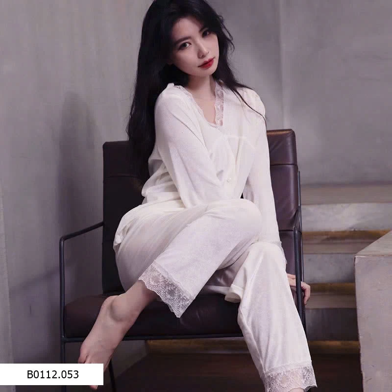 BỘ NGỦ NHUNG VIỀN REN QCCC Giá sỉ 225k