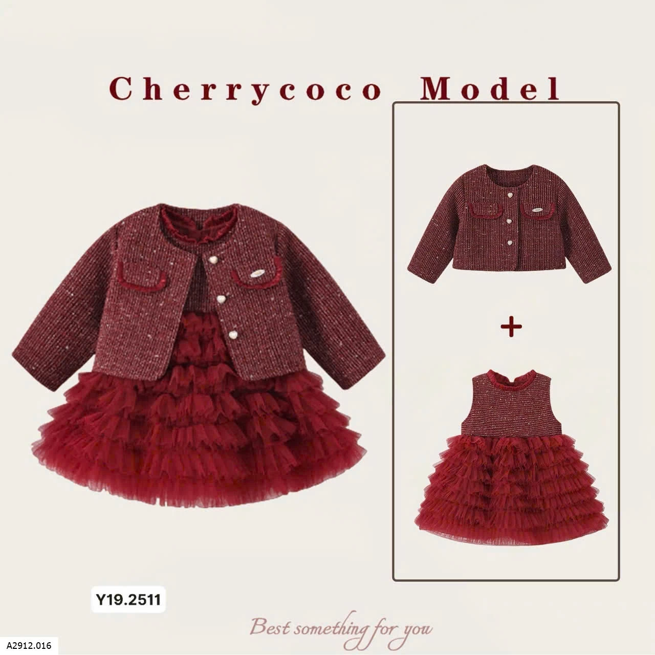Sét áo váy bg Cherrycoco  Giá sỉ 390k