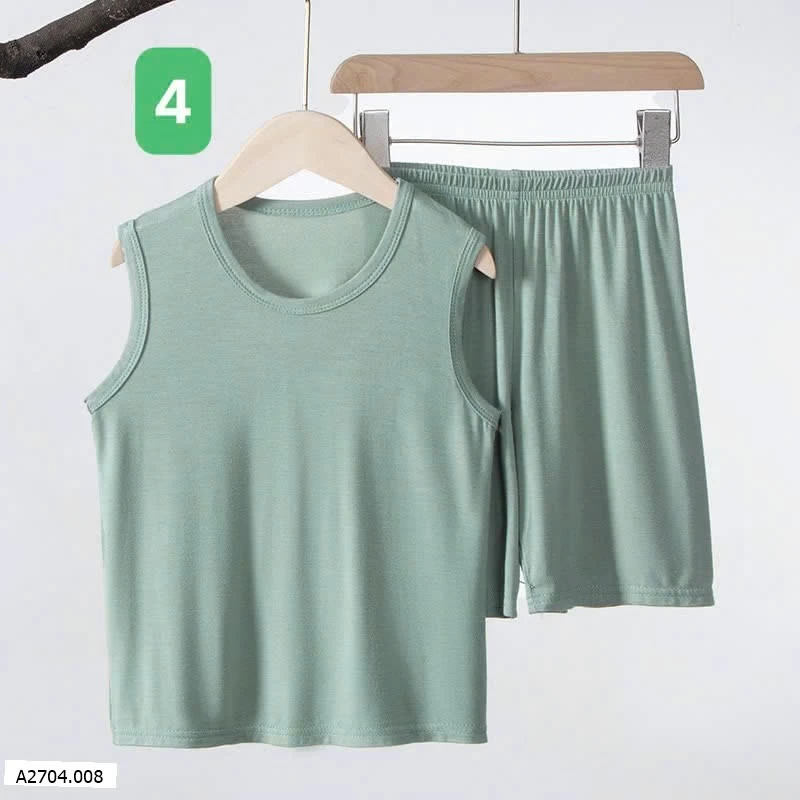 BbỘ BA LỖ THUN LẠNH BÉ TRAI Sỉ giá Size 90-150: 60k Size 160-180: 80k