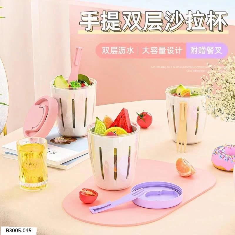 CỐC ĐỰNG HOA QUẢ KÈM DĨA  Sỉ 60k/SÉT 4C mix 4 màu 