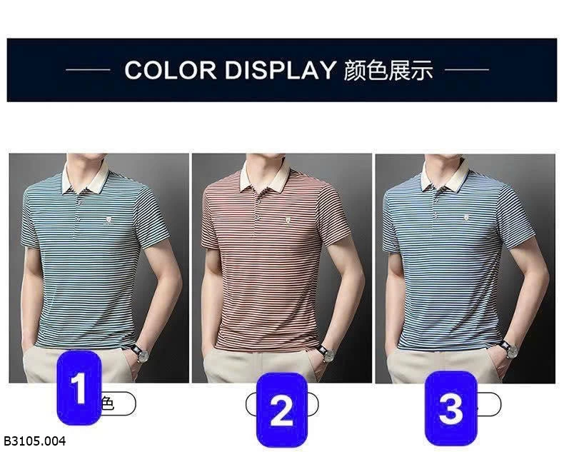 ÁO POLO SỌC NGANG  Sỉ 105k 