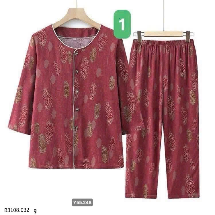 BỘ TRUNG NIÊN MẶC NHÀ Dành CHO BÀ CHO MẸ   Giá sỉ 160k