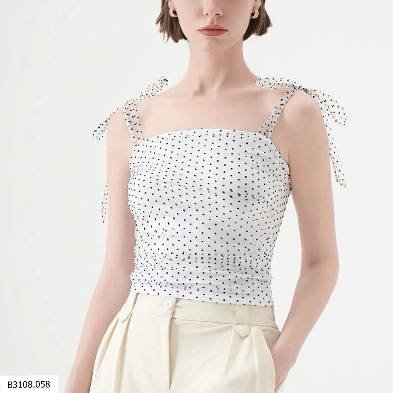 ÁO 2 DÂY THẮT NƠ CHO NỮ NHÀ CANVAUS    Giá sỉ 155k