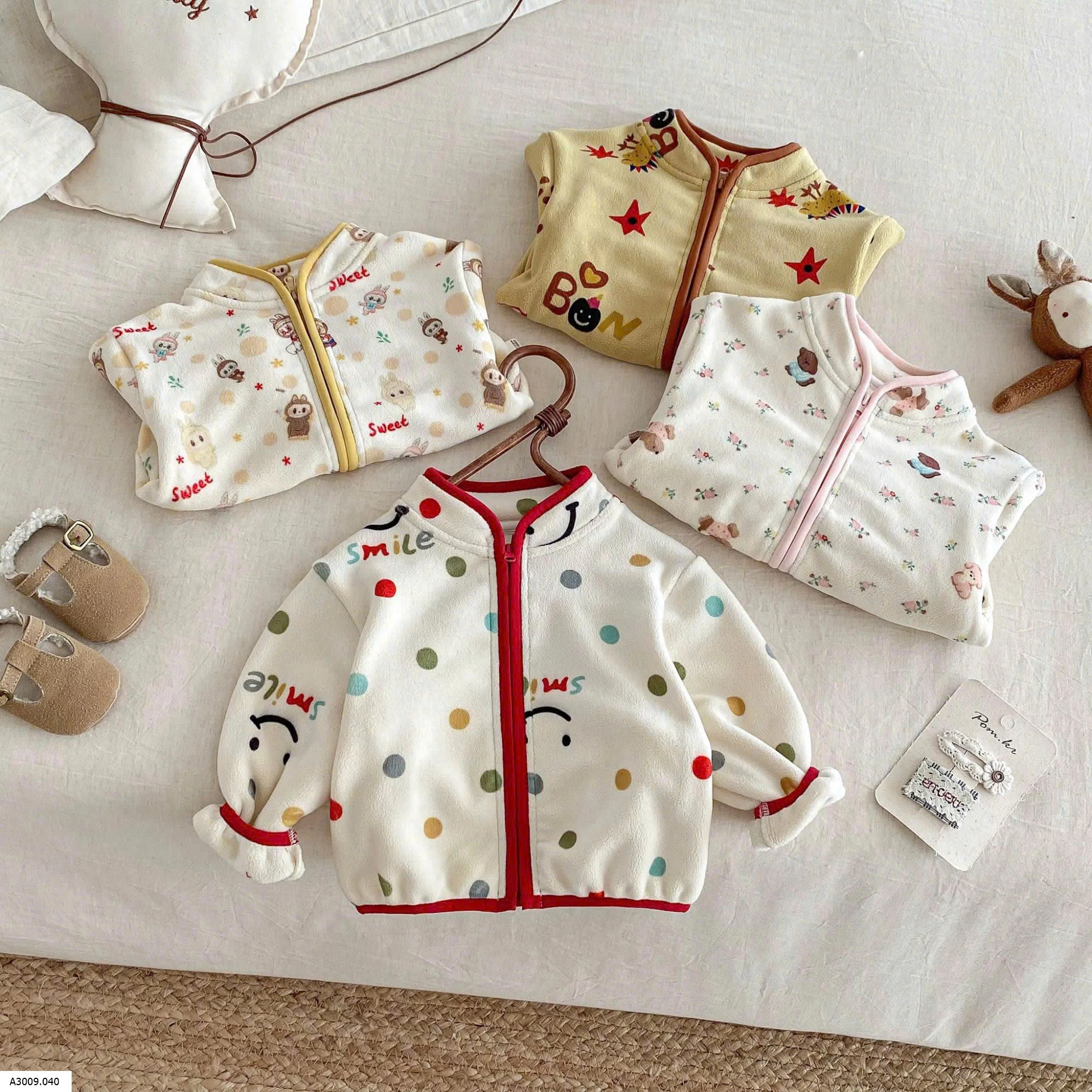 ÁO KHOÁC HỌA TIẾT CHO BÉ  Giá sỉ 129k
