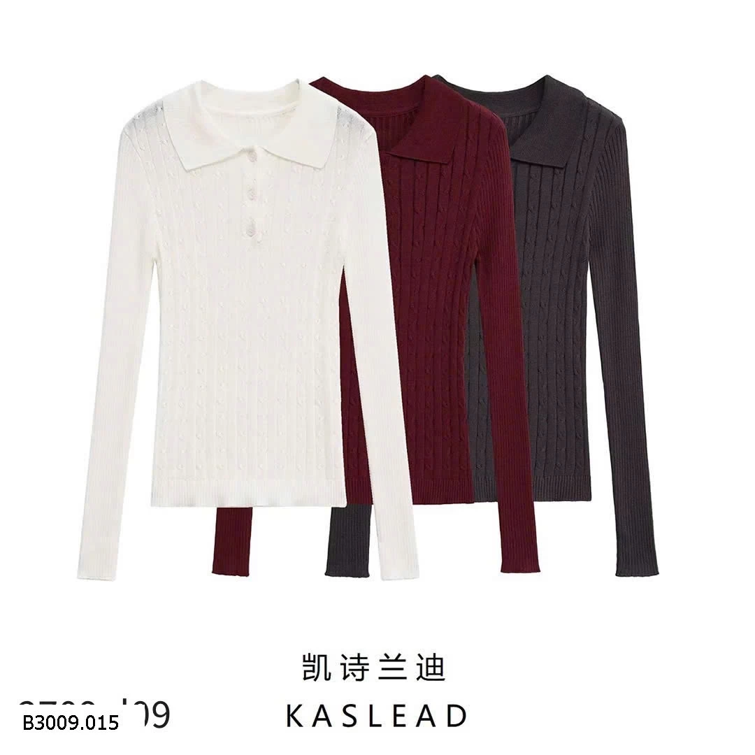 ÁO LEN CỔ POLO KASLEAD NỮ  Giá sỉ 185k