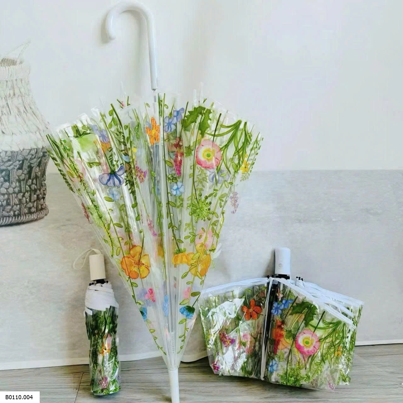 Ô TRONG HỌA TIẾT HOA    Giá sỉ 1 ( dáng dài ) : 64k  2 ( tự động ) : 82k