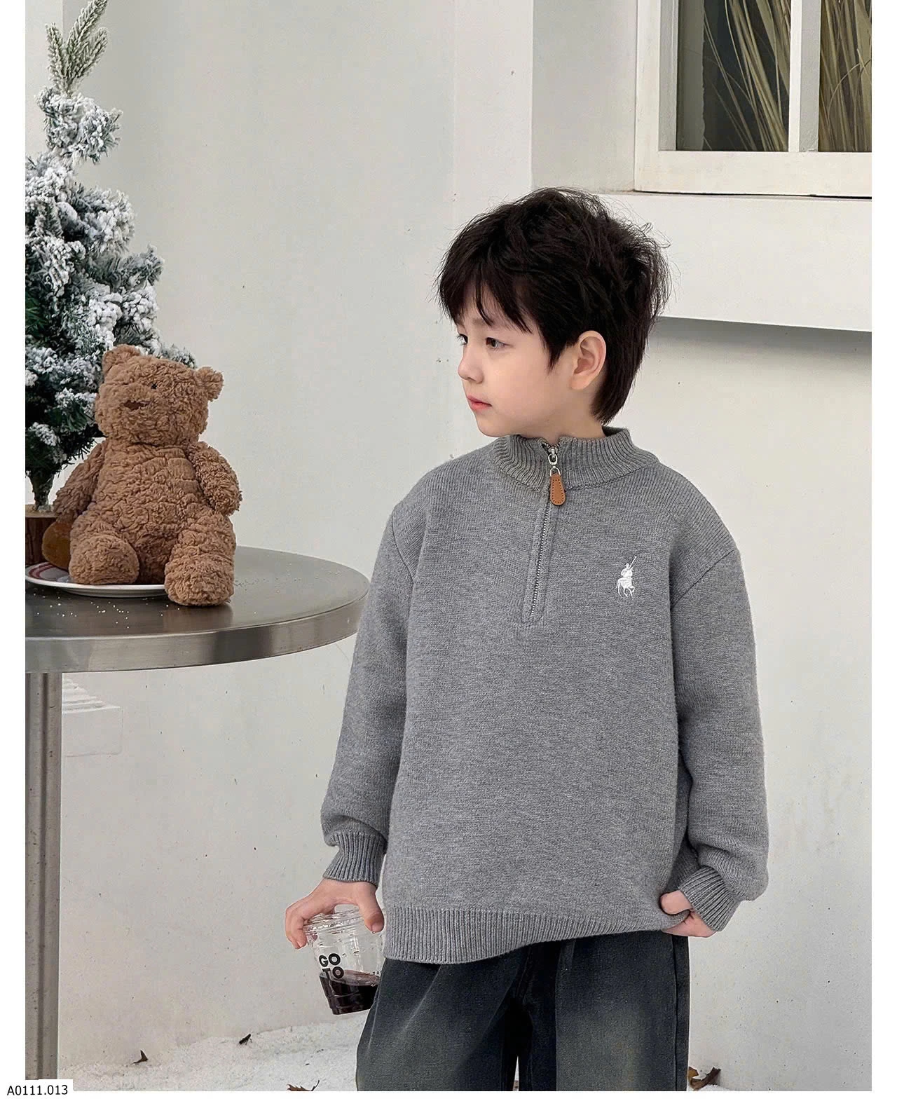 ÁO LEN BÉ TRAI LÓT LÔNG   Giá sỉ 215k