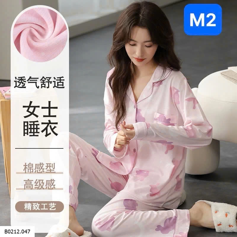 BỘ PIZAMA DÀI TAY NỮ Giá sỉ 170k