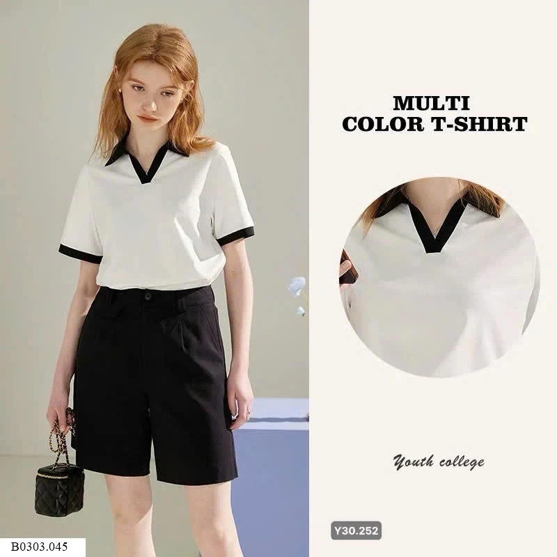 Áo polo tay ngắn nữ Khunmarvin   Sỉ 235k