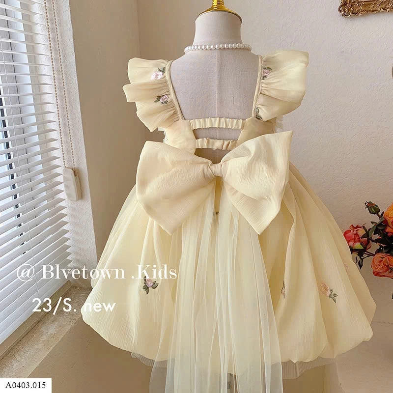 VÁY BÍ CÔNG CHÚA NƠ LƯNG    Sỉ 220k