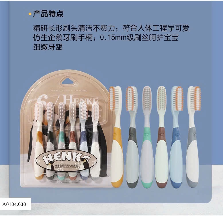 SET 6 BÀN CHẢI CHO BÉ  Sỉ  38k/1 set 6 chiếc