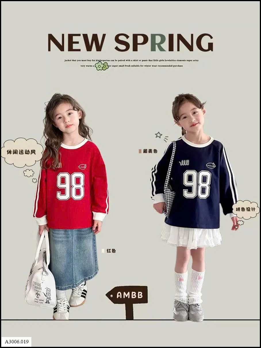 ÁO NỈ AMBB  Sỉ giá Sz 90-150 #139k Sz 160 #149k Sz 170 #165k