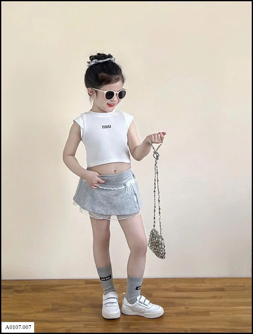 SET ÁO CRT MIX CHÂN VÁY   Sỉ giá áo: 97k  váy: 135k