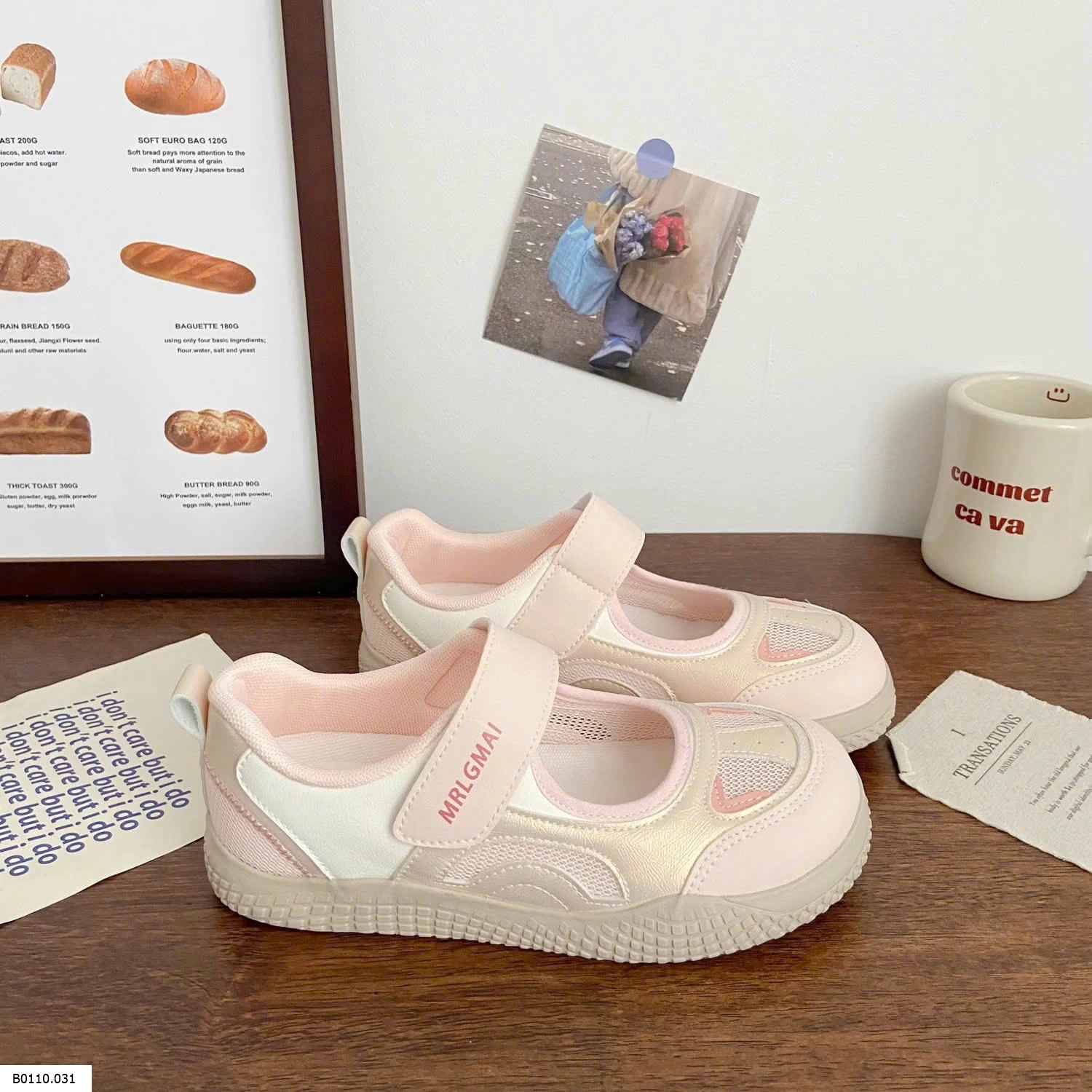 GIÀY MARY JANE VELCRO ROMAN CHO NỮ   Giá sỉ 125k