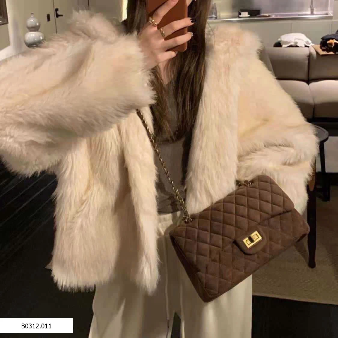 TÚI DA LỘN TONE NÂU  Giá sỉ 140k