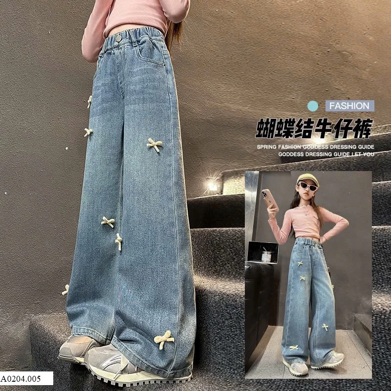 QUẦN JEAN ÔNG RỘNG BÉ GÁI    Sỉ 142k